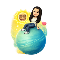 Saturn Snapchat Planet Icon